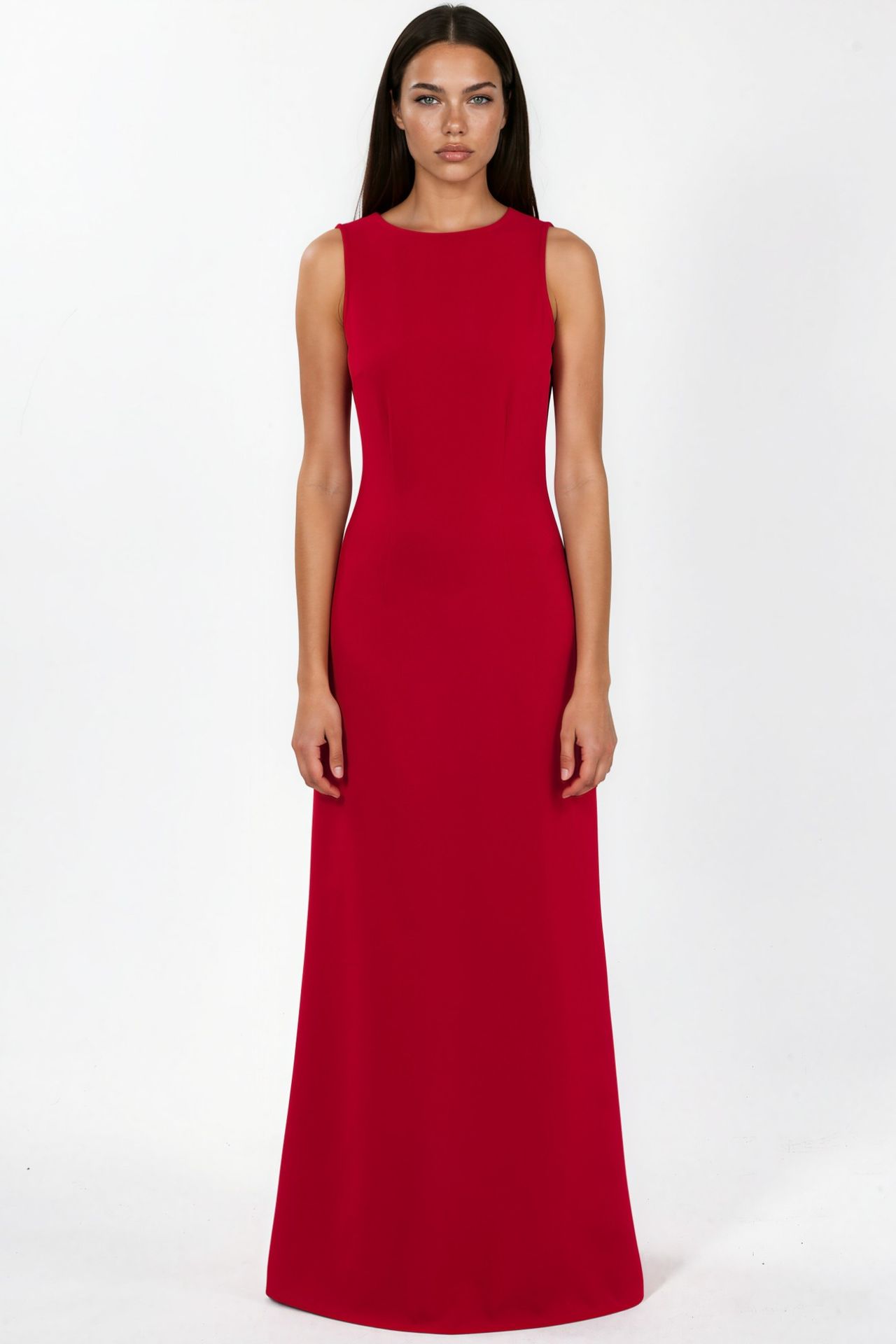 Crew Neck Maxi Dress with Cape Accessory 5