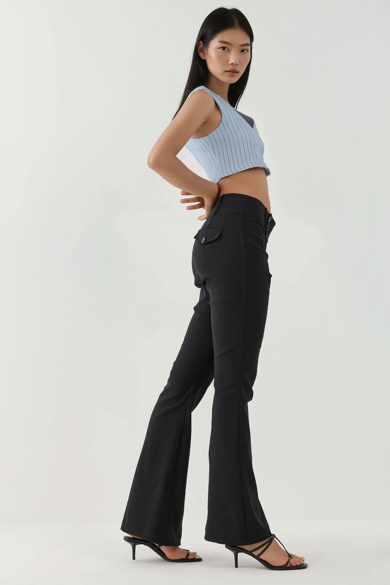 Low Waist Flare Pants 2