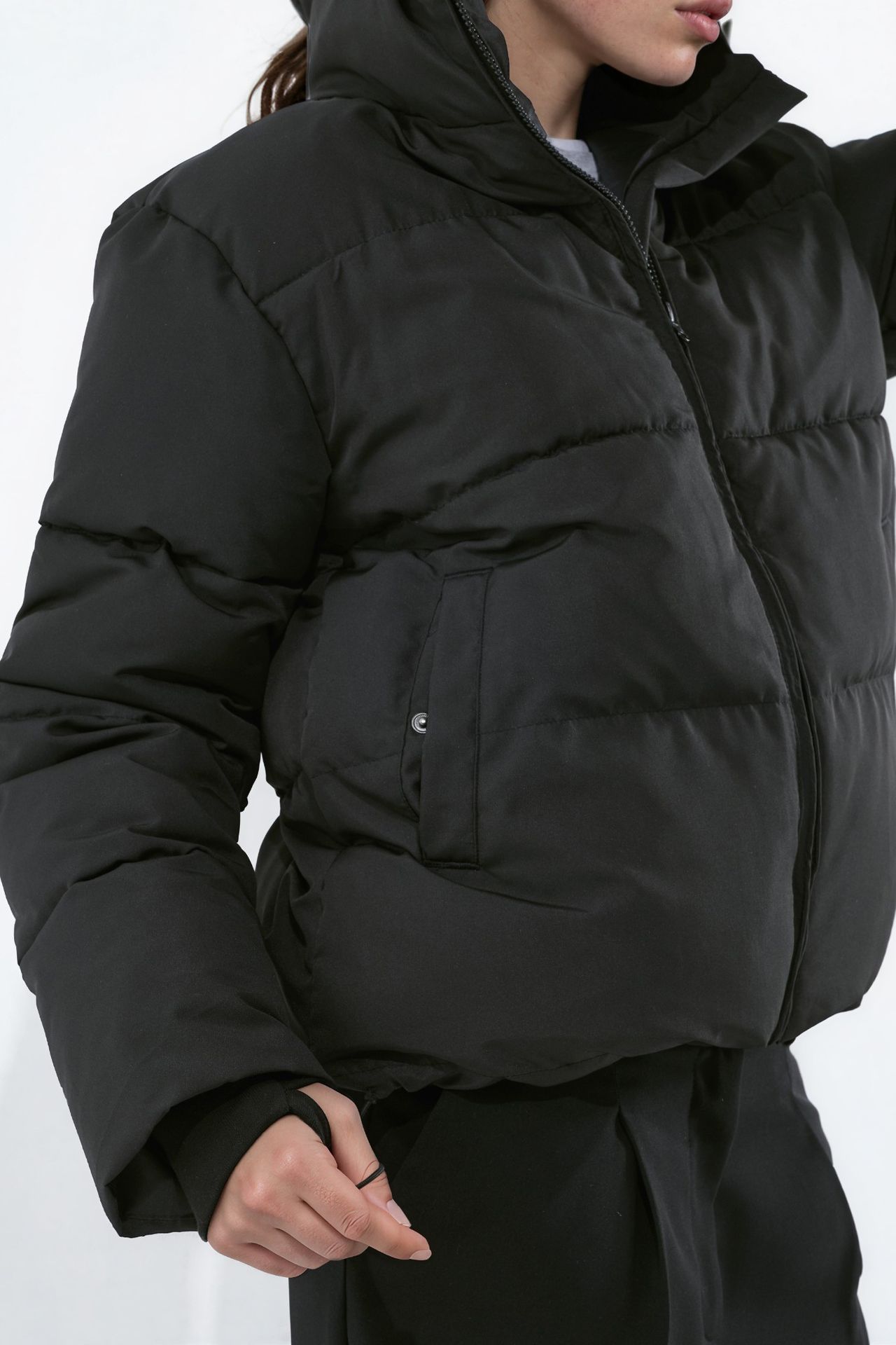 Basic Hooded Puffer Jacket 6