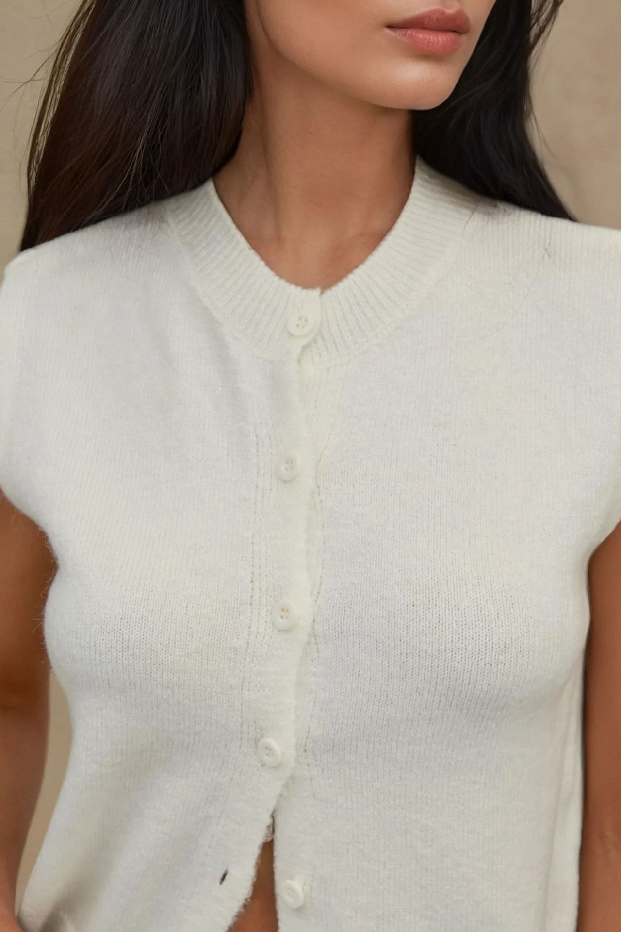 Crew Neck Soft Touch Sweater Vest 3