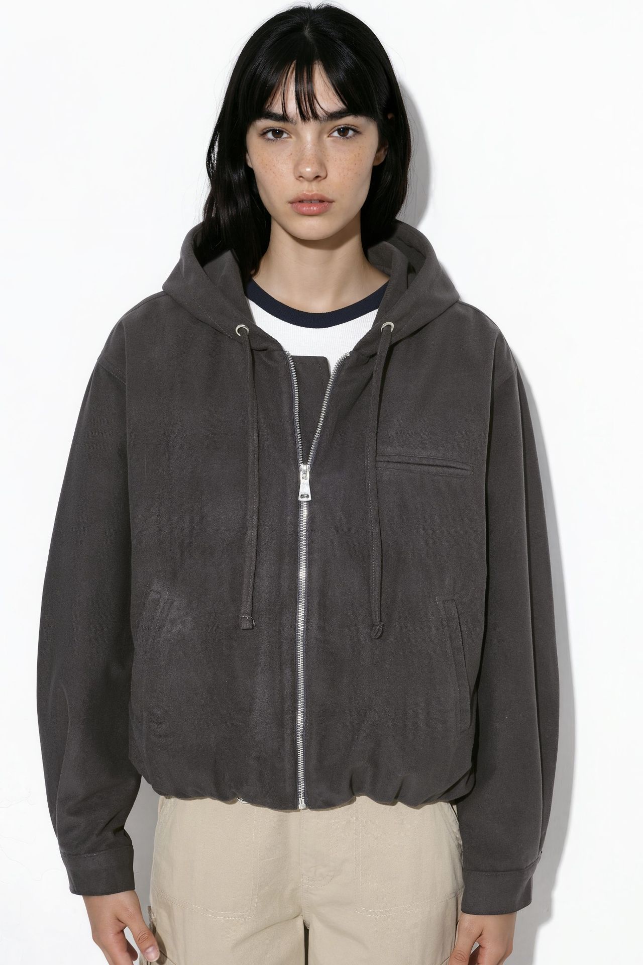 Zip-Up Hooded Jacket 6
