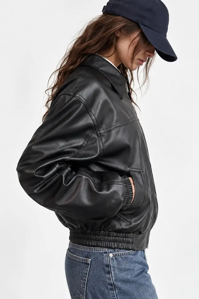 Faux Leather Jacket