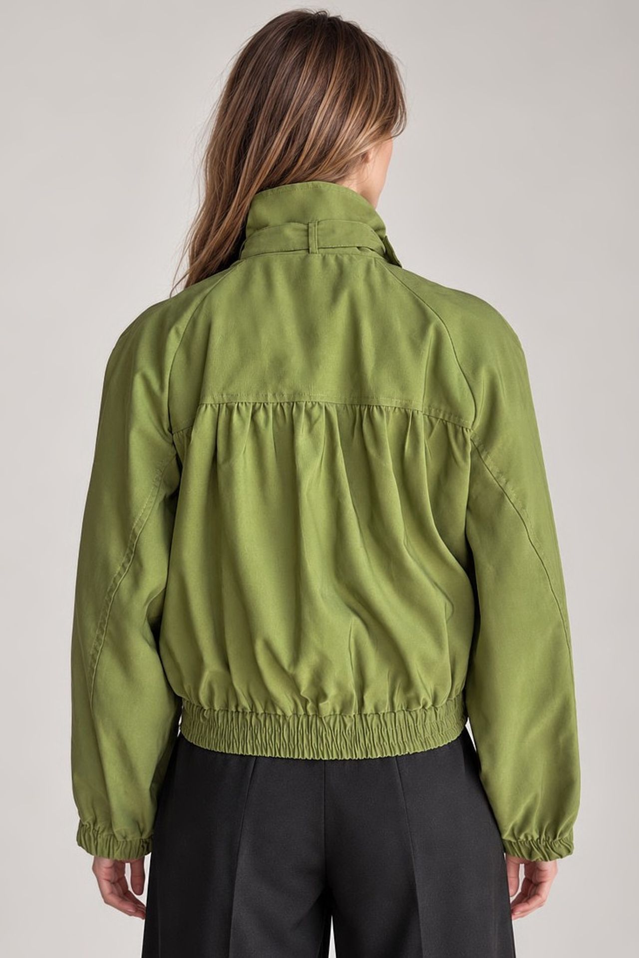 Oversized Stand Collar Jacket 2
