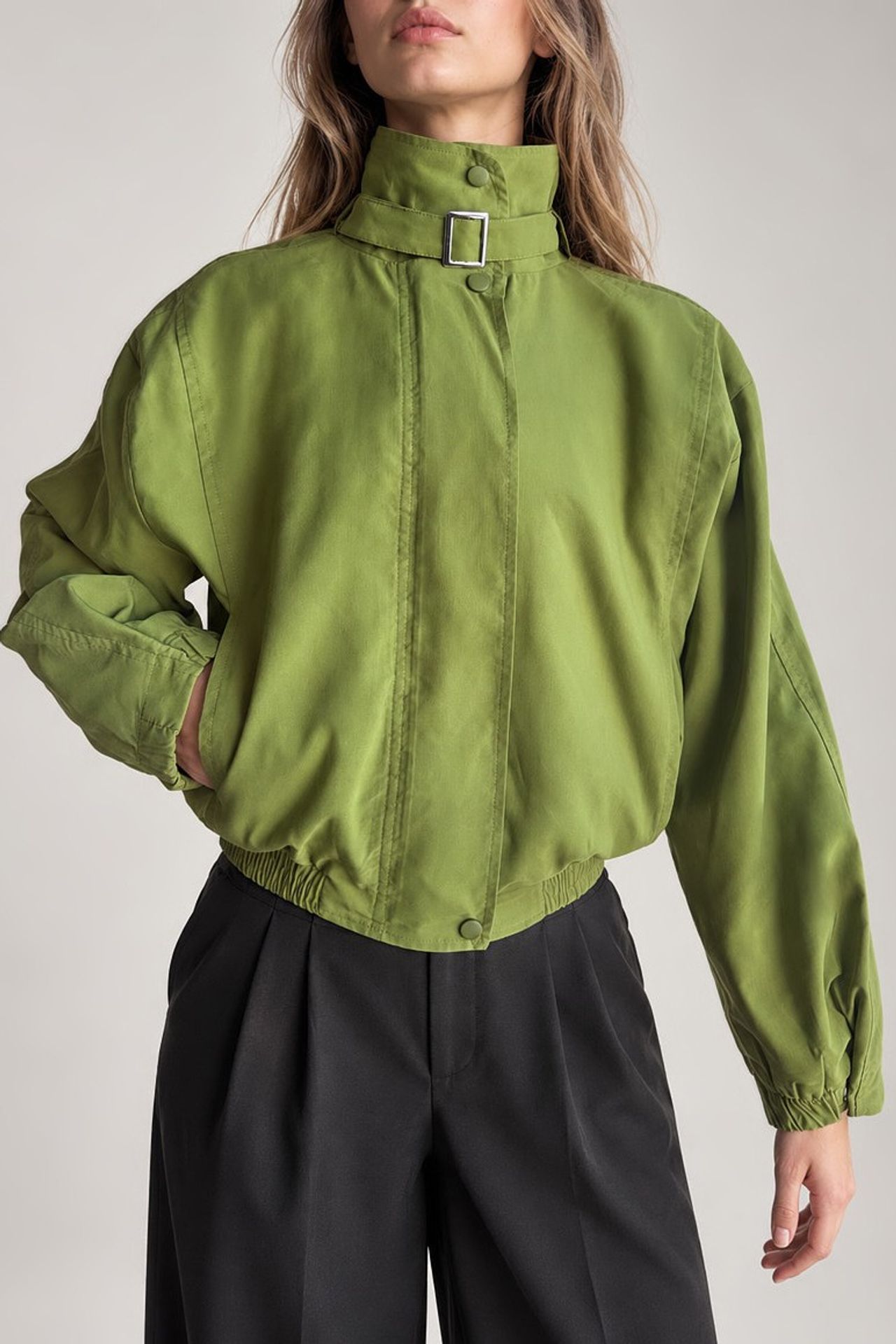 Oversized Stand Collar Jacket 4