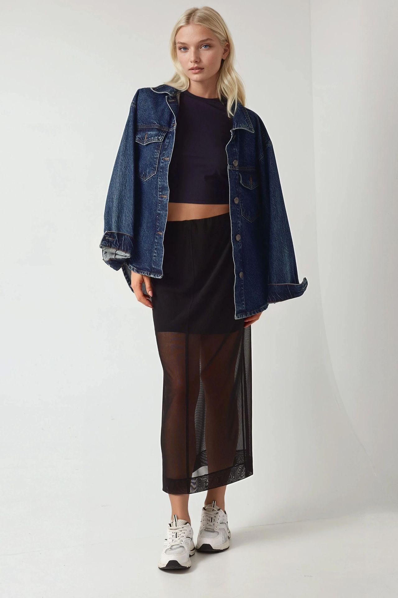 High Waist Lace Midi Skirt Pika Collection 2