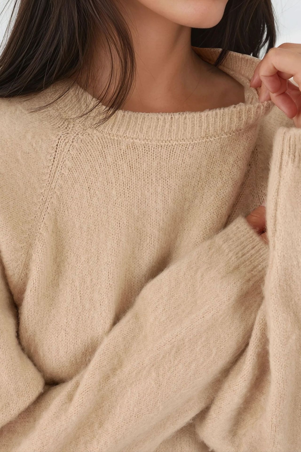 Soft Textured Crew Neck Basic Sweater 3