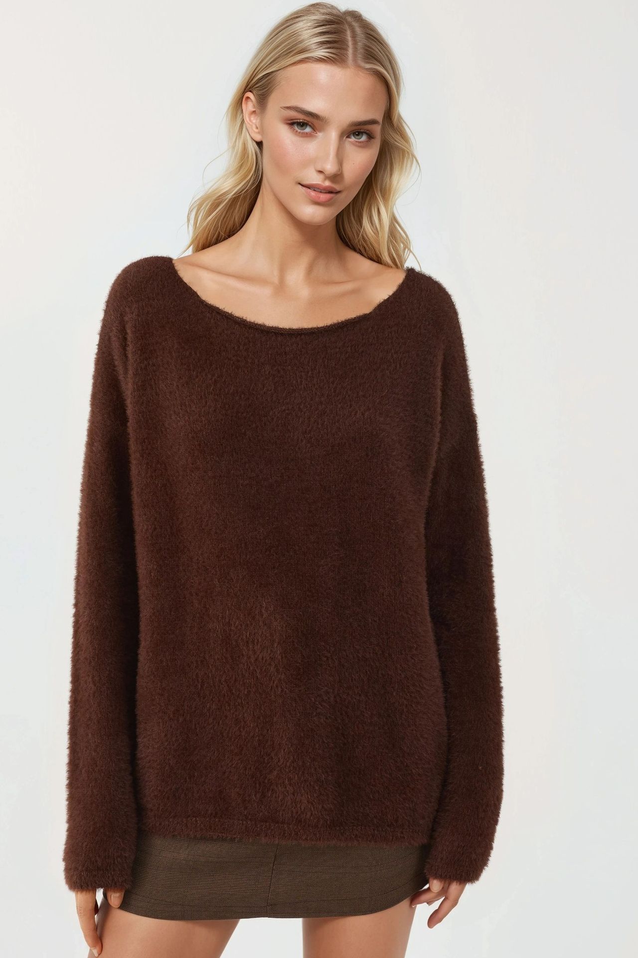Boat Neck Relaxed Fit Jumper 7