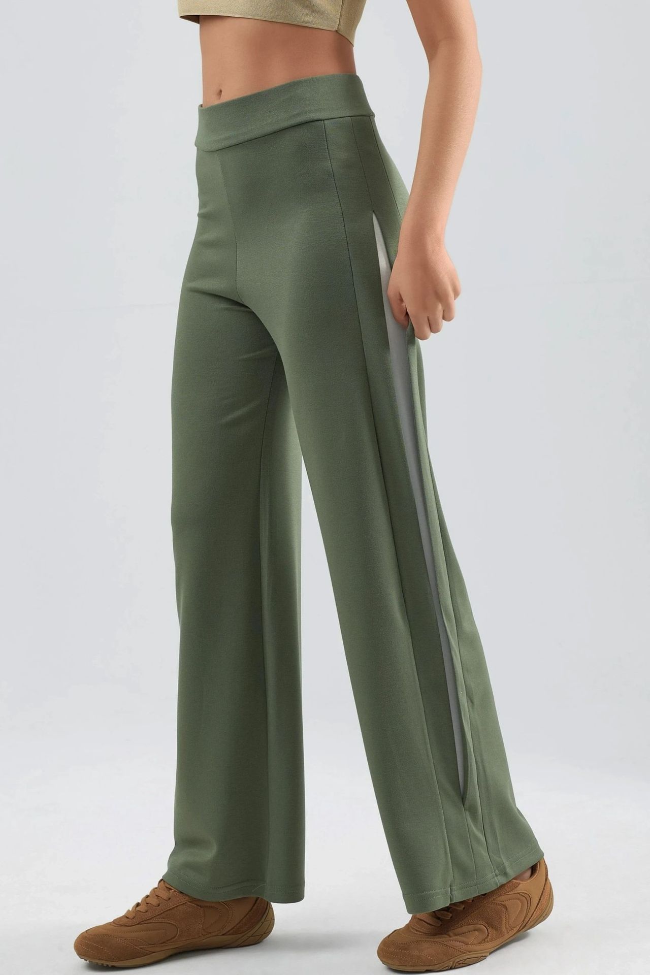 Modal Touch Stripe Detail Pants Bersan Collection 1