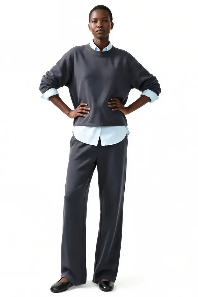 2-Piece Cotton Sweatshirt Set