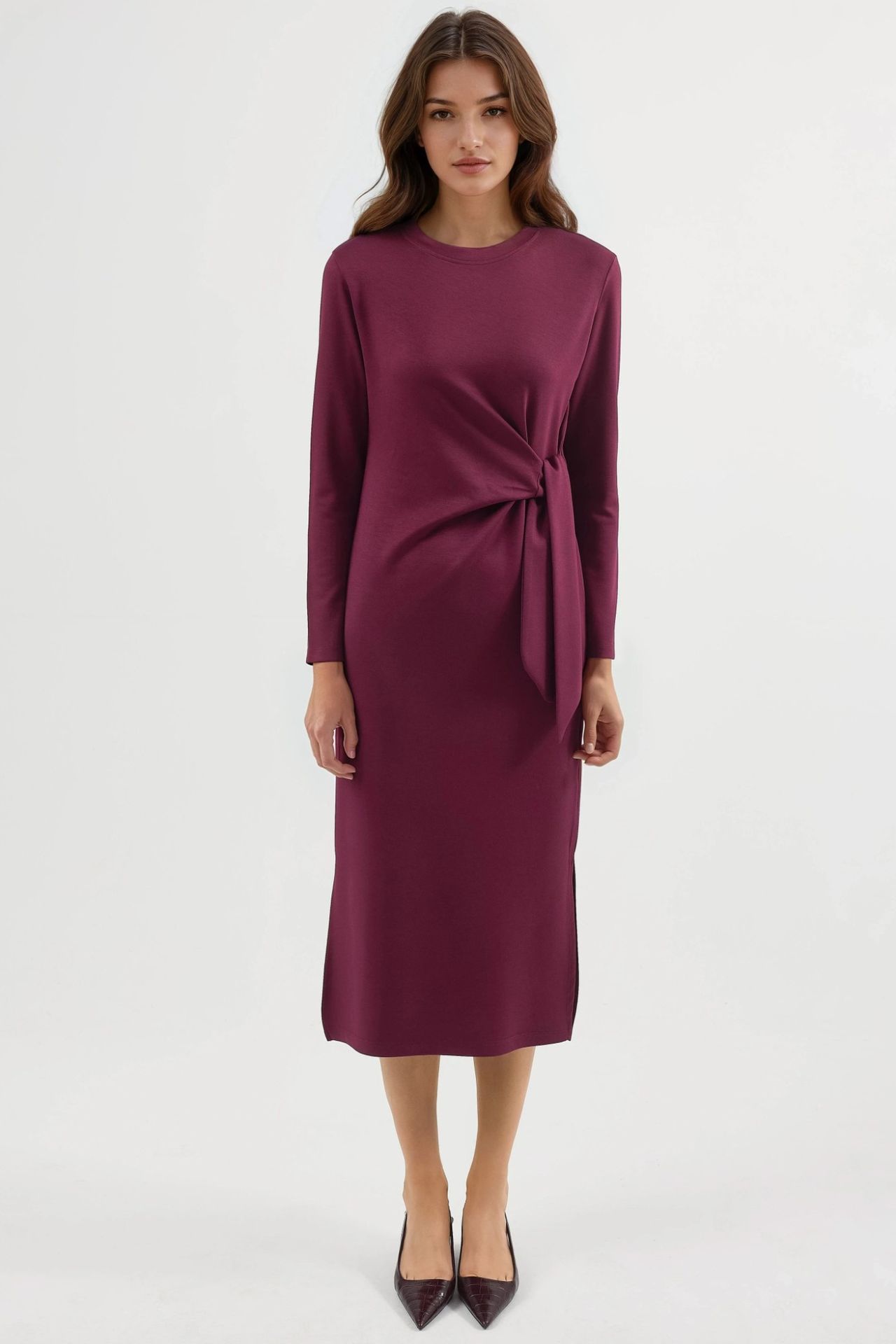 Modal Touch Slit Dress Bersan Collection 6