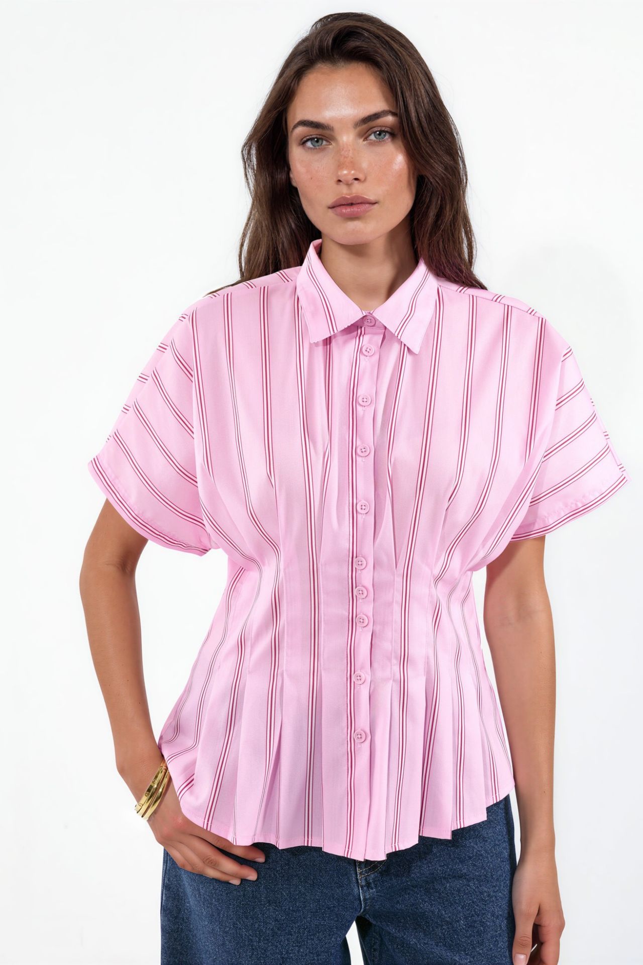 Fitted Striped Shirt 5