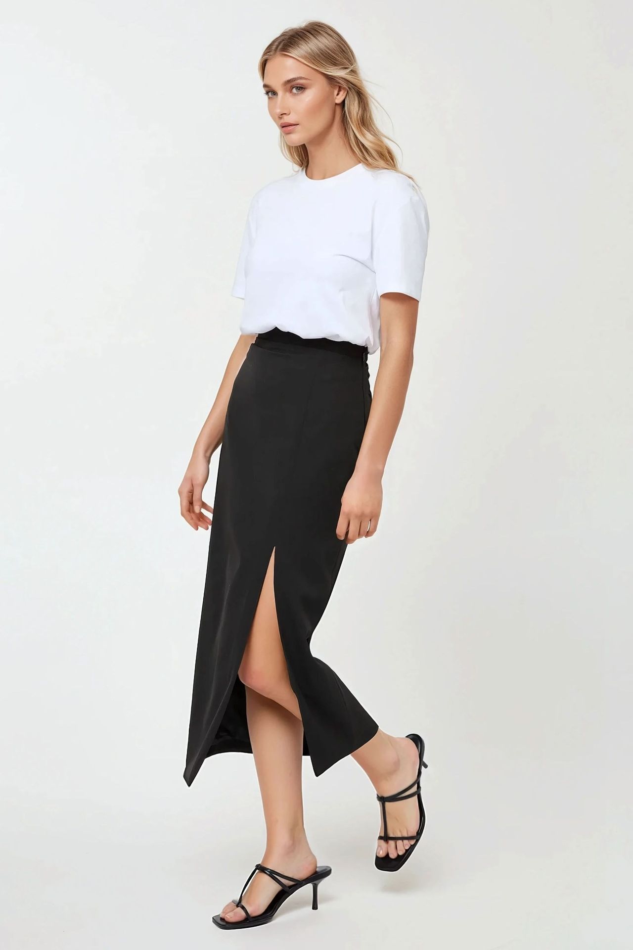 Maxi Bodycon Skirt with Slit