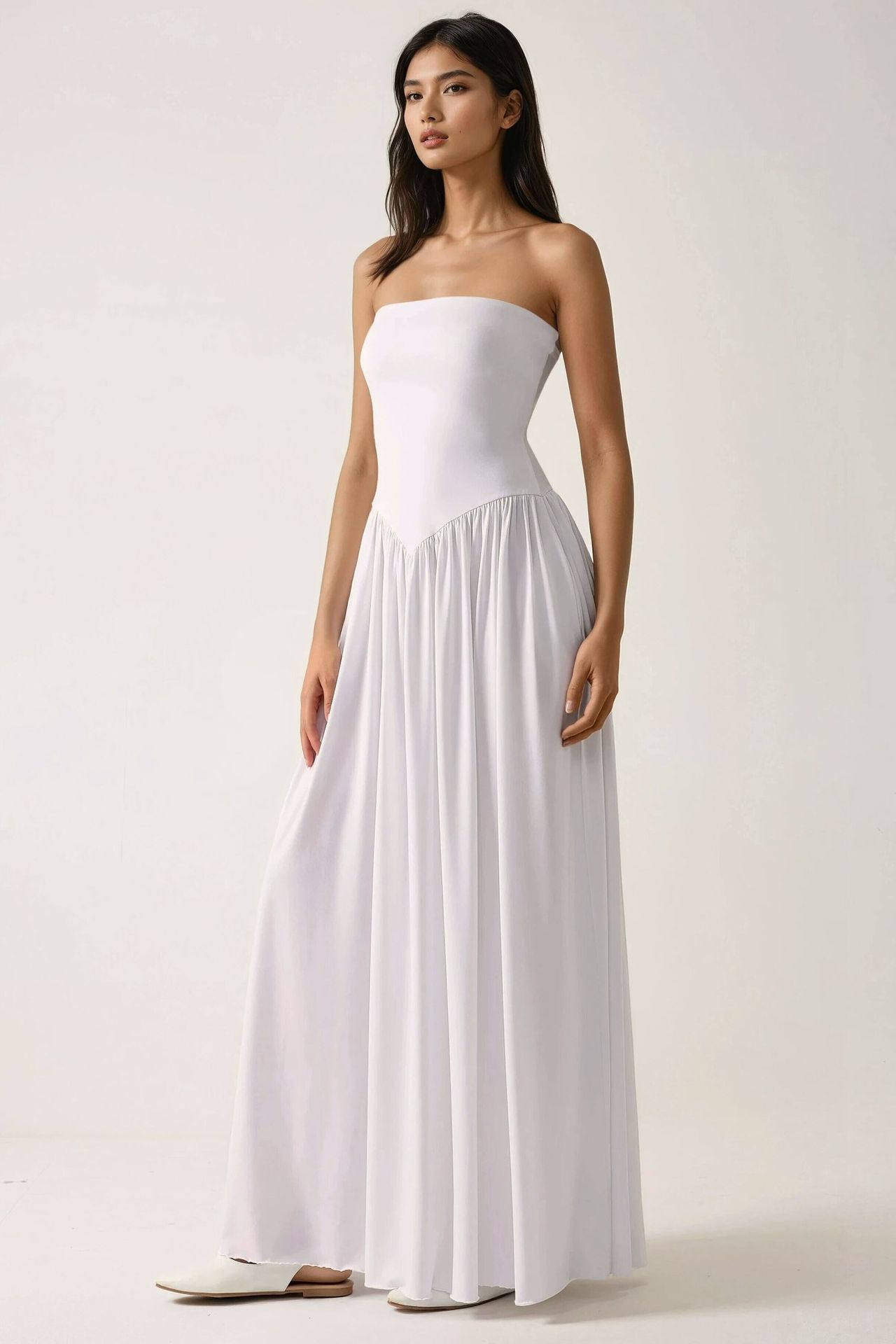 Sofie Strapless Fitted Maxi Dress