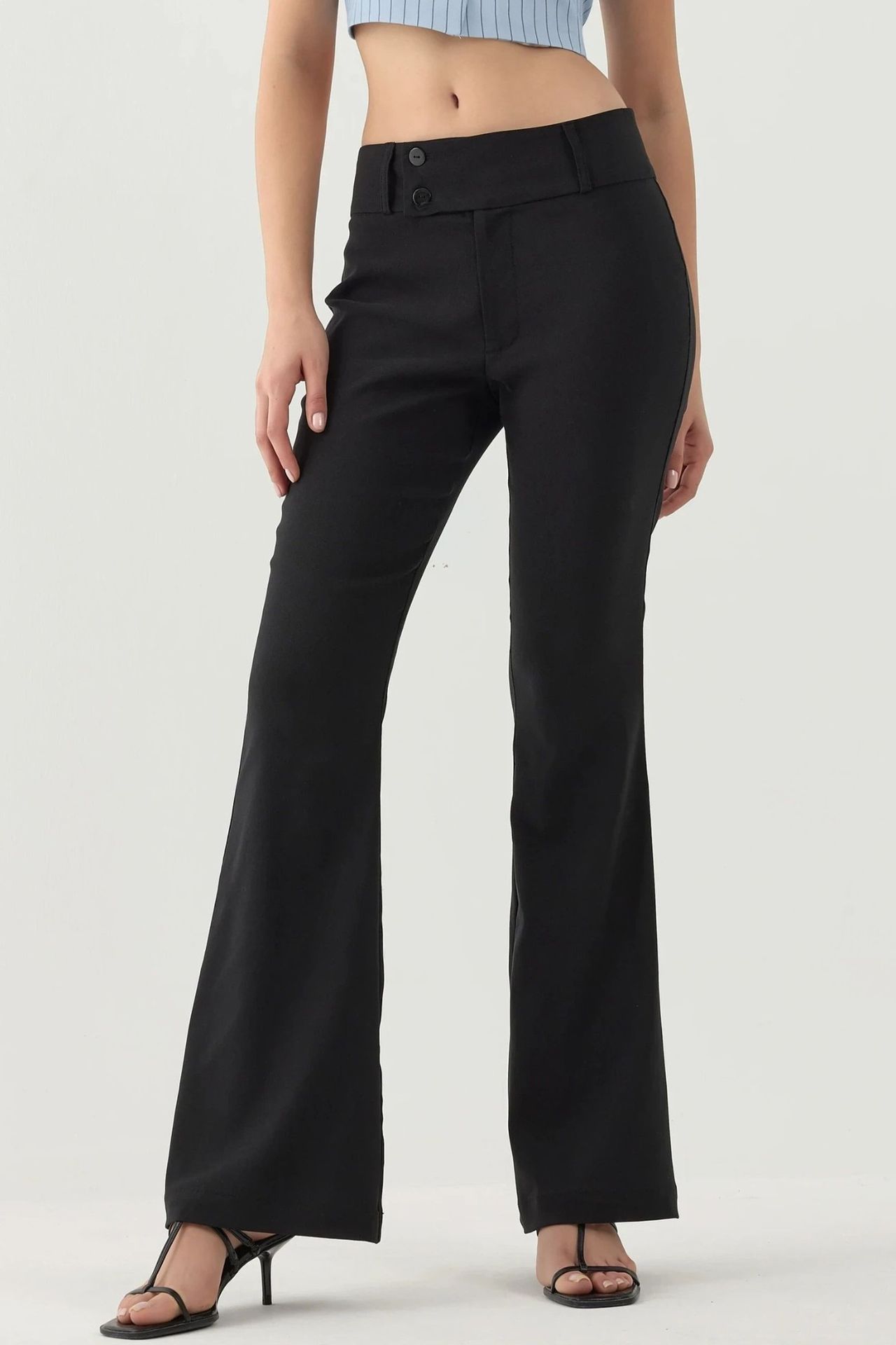 Low Waist Flare Pants 1