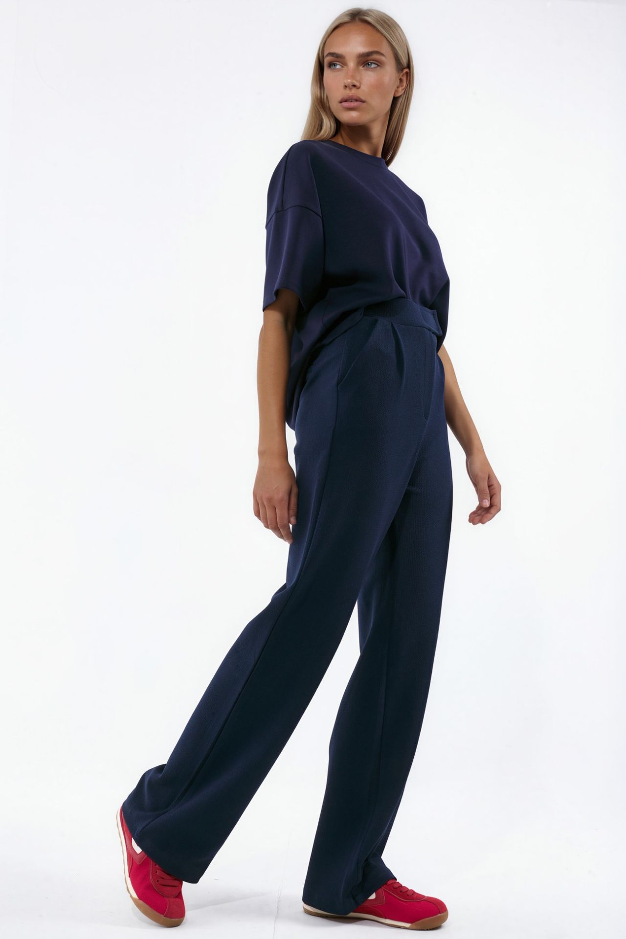 Women's Stretch Palazzo Pants with Velcro Closure 2