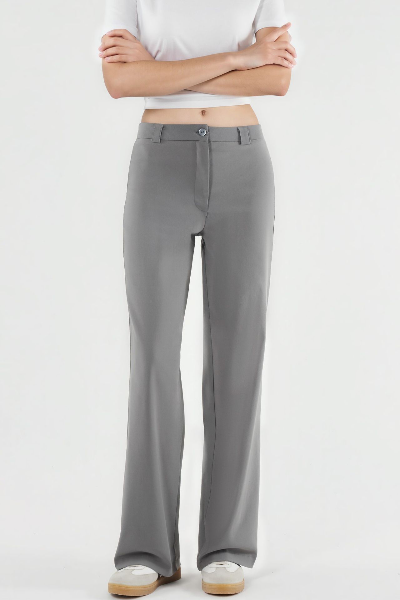 High Waist Straight Leg Bengalin Pants 1