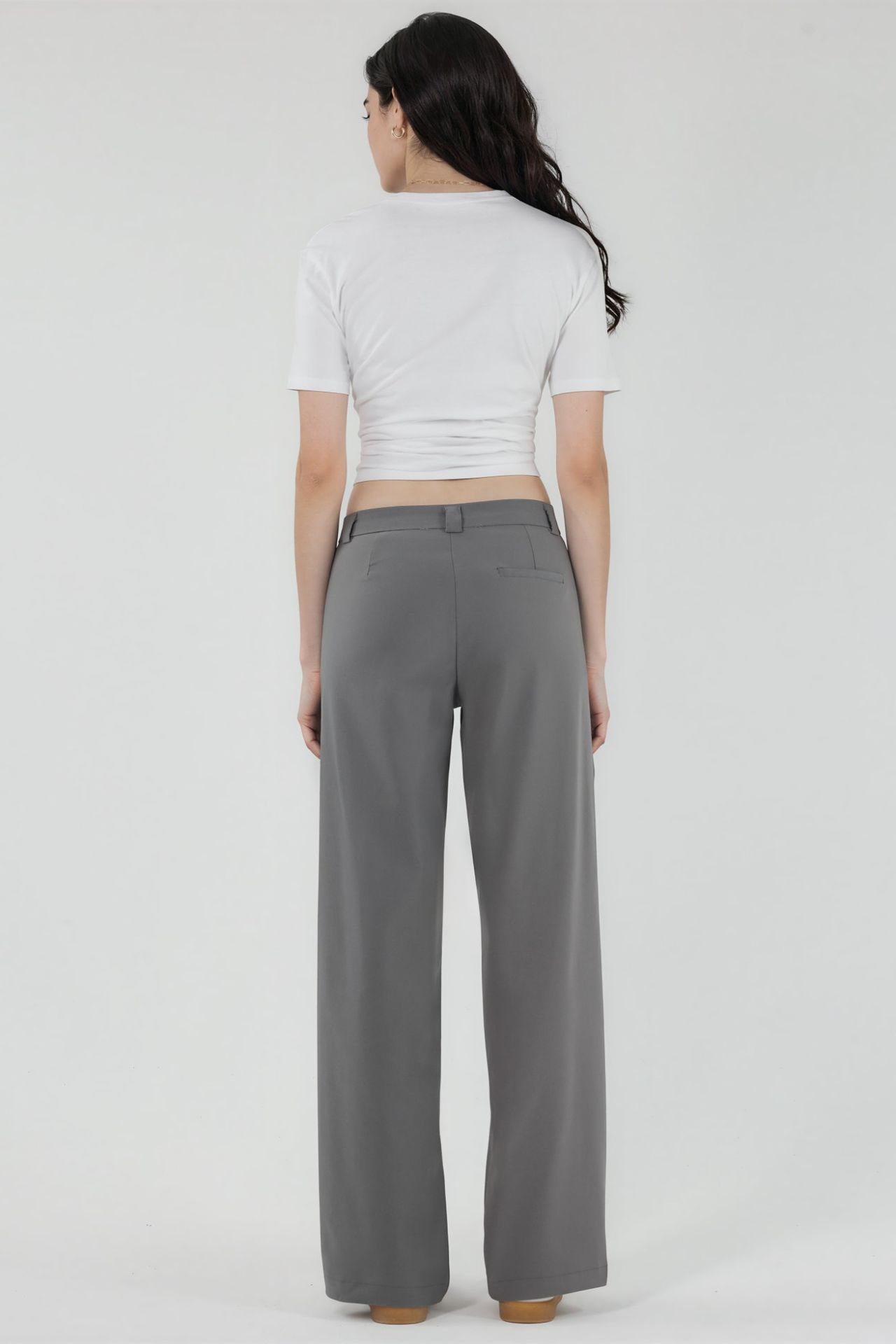 High Waist Straight Leg Bengalin Pants 3
