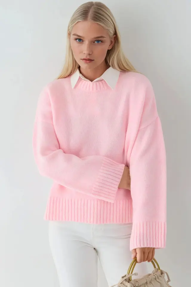 Thick Crew Neck Extra Soft Touch Sweater