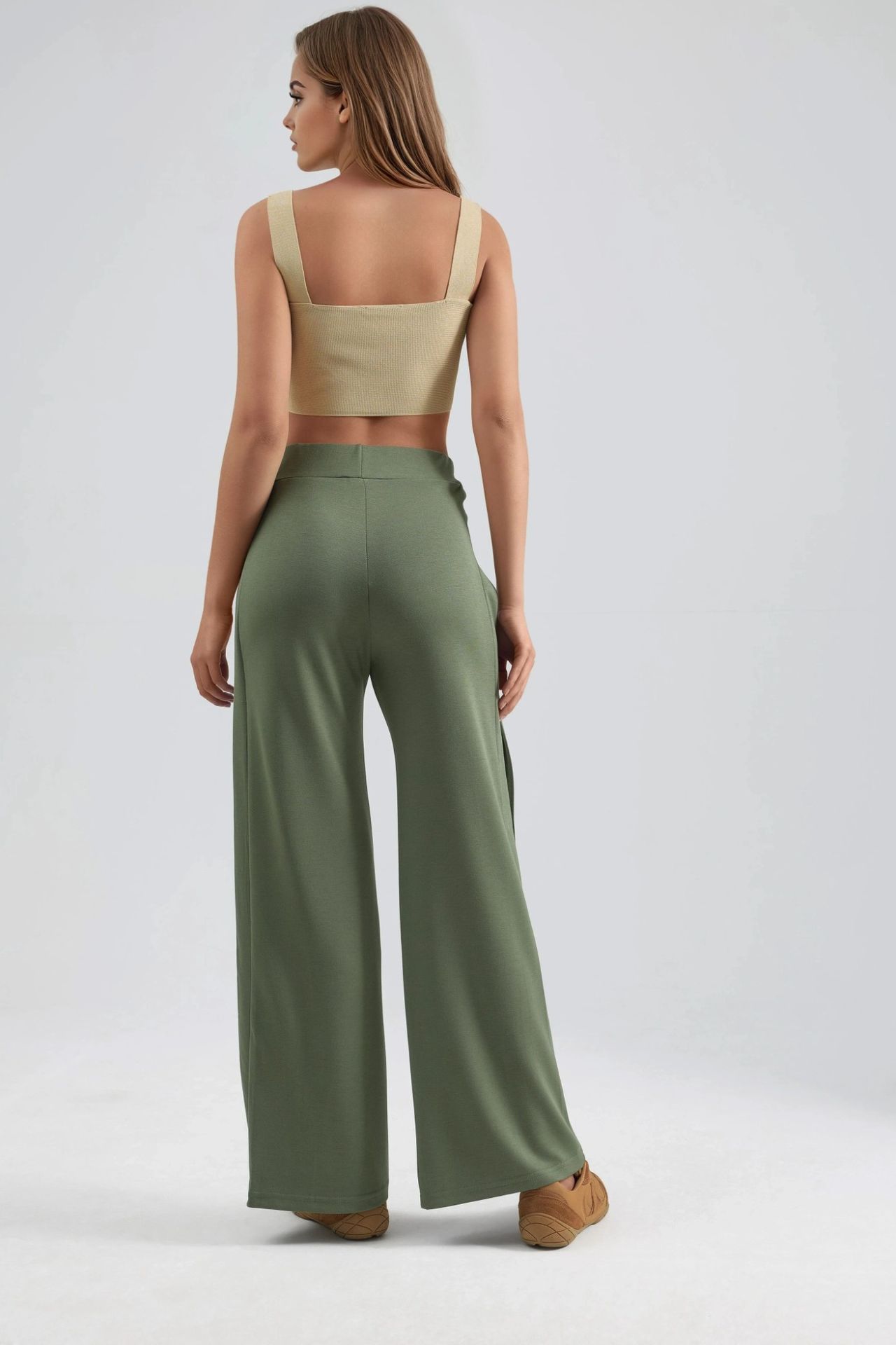 Modal Touch Stripe Detail Pants Bersan Collection 4
