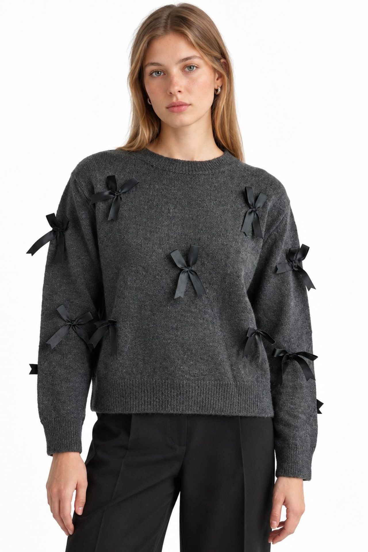VIORNA Bisiklet Yaka Sweatshirt 1