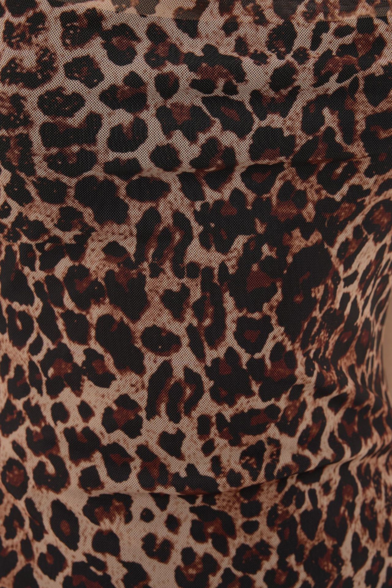 Leopard Print Bodycon Maxi Dress