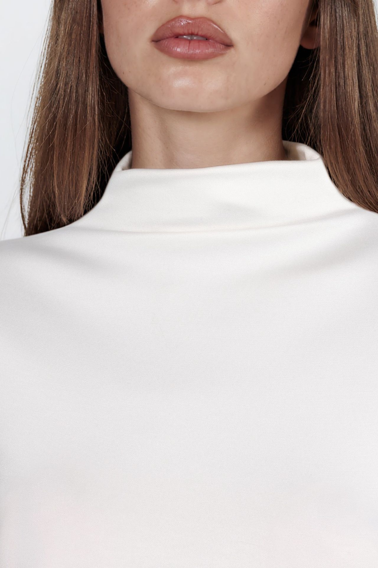 Modal Touch Half Turtleneck Crop Top 5