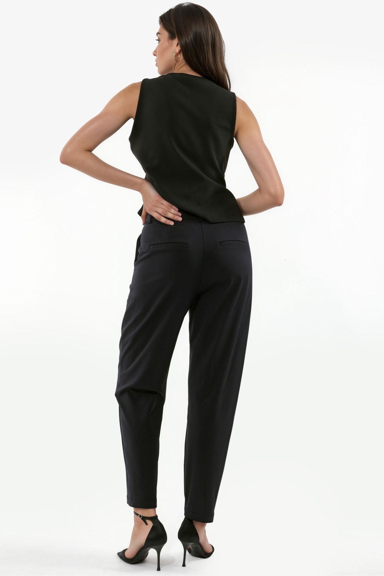 High Waist Cigarette Pants 4