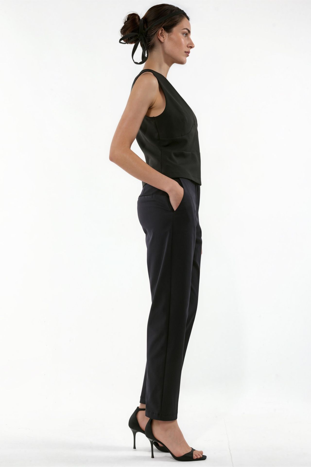 High Waist Cigarette Pants 3