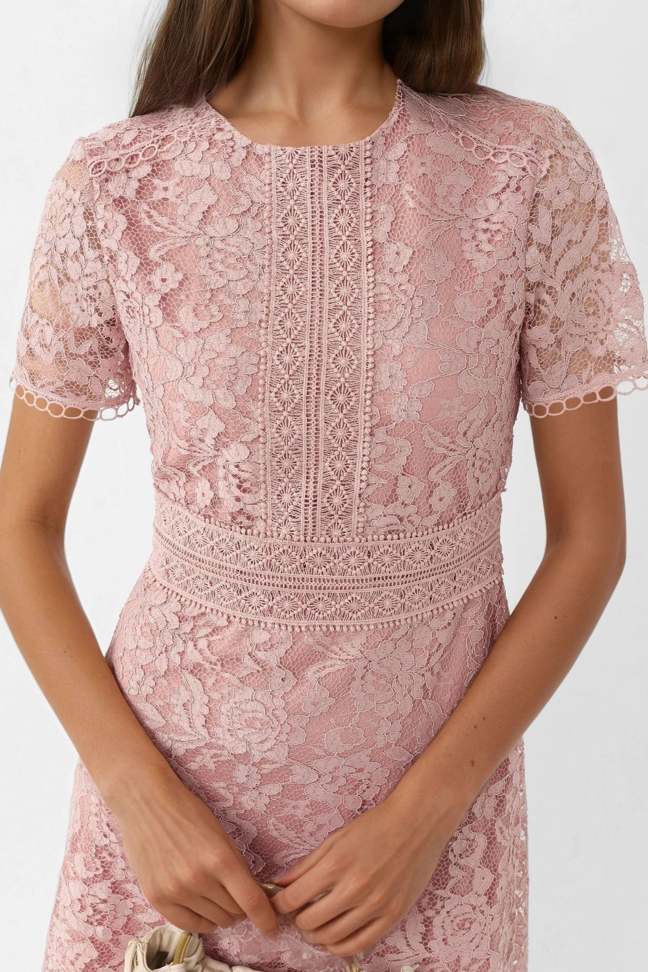 Lace A-Line Midi Dress 2