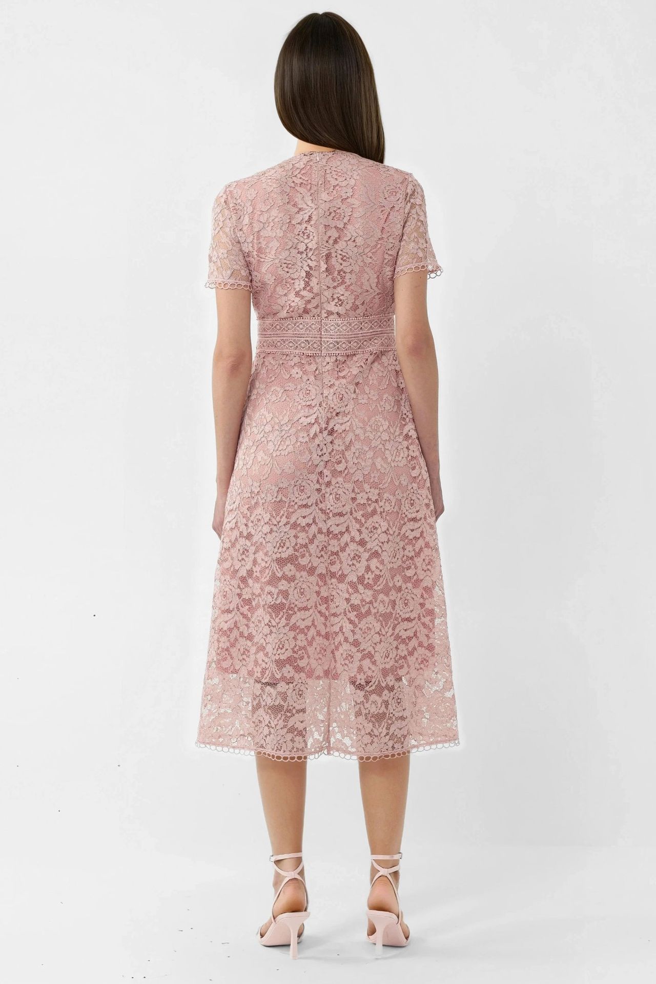 Lace A-Line Midi Dress 5