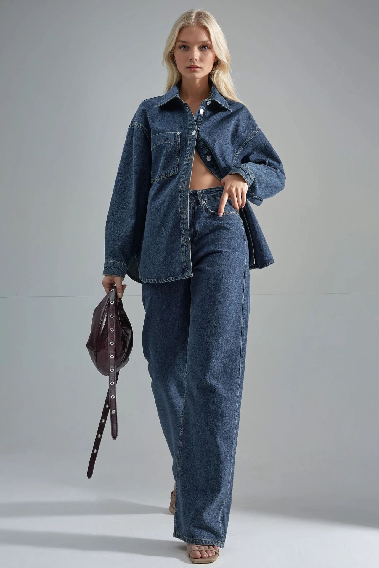 SQUALO Jacket and Jeans Denim Two-Piece 5