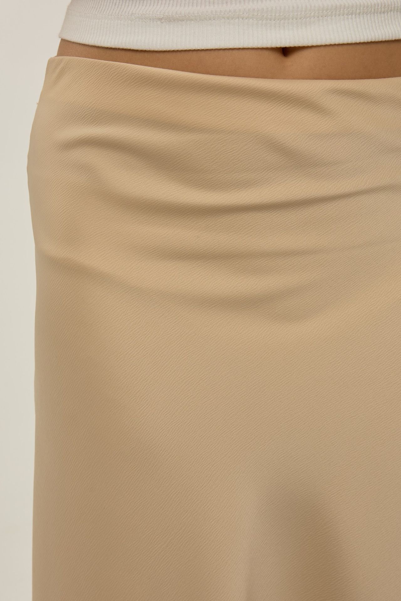 Premium Mid Waist Maxi Satin Skirt 