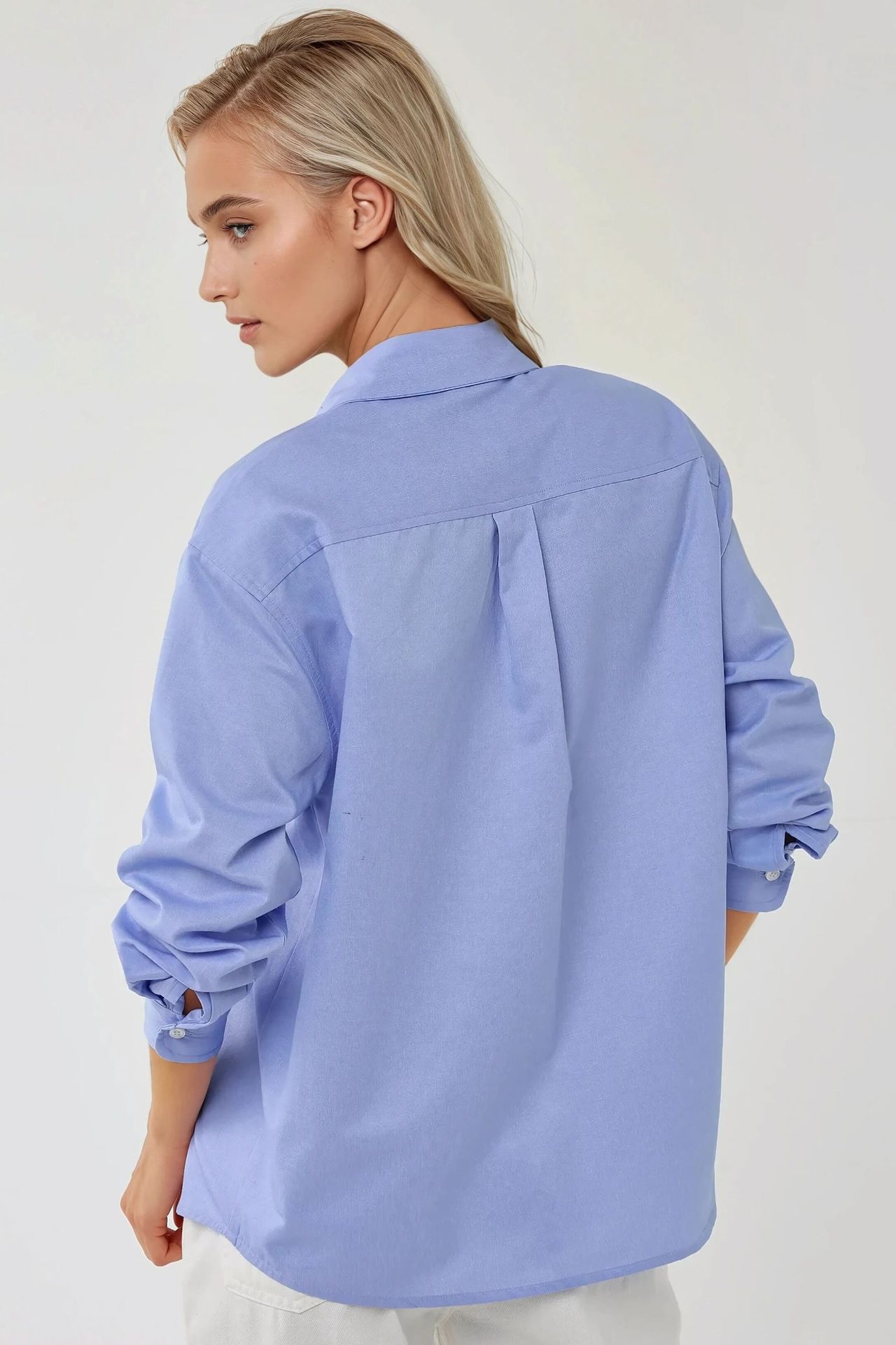 Textured Regular Fit Linen Feel Long Sleeve Shirt