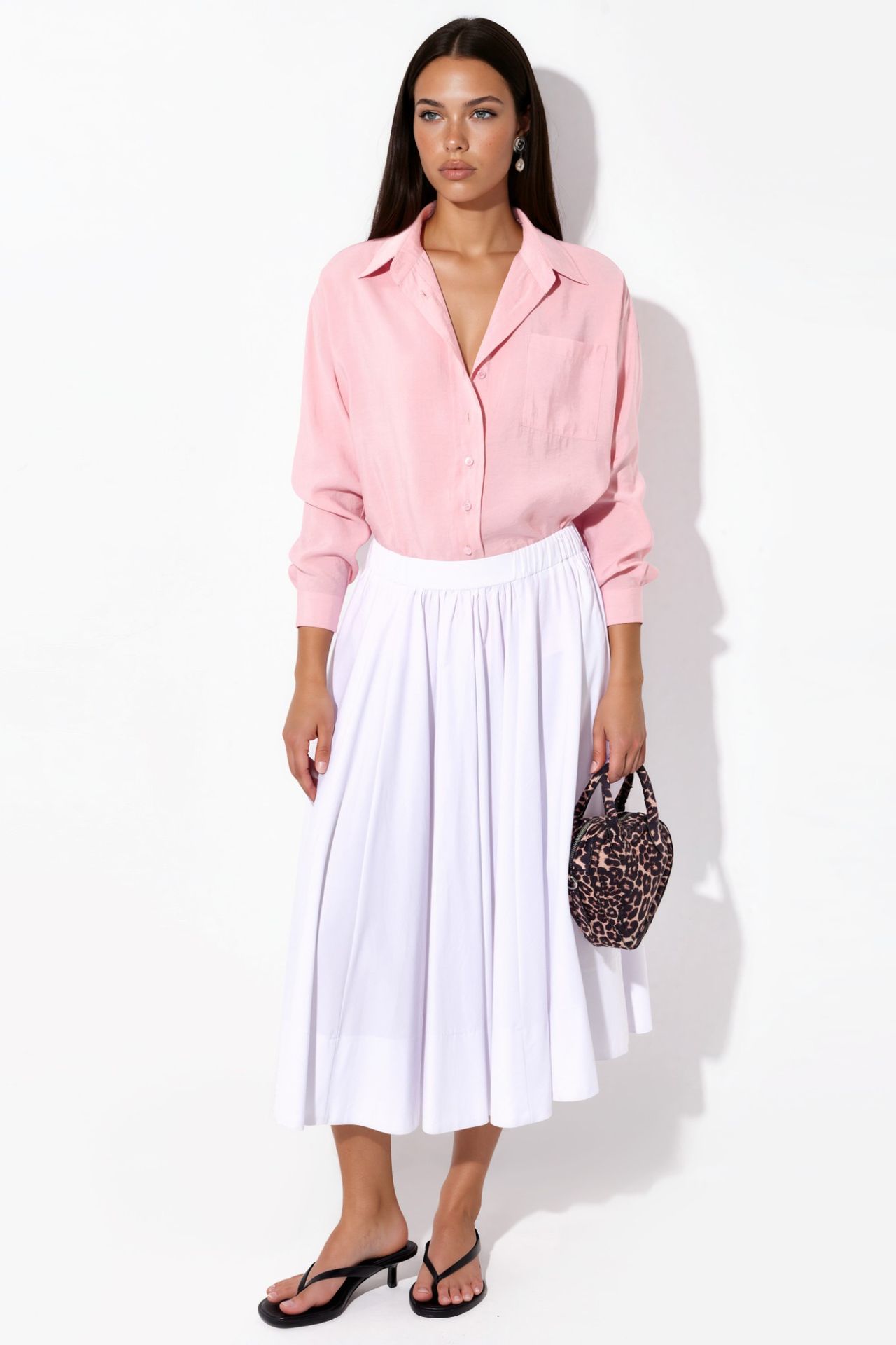 Oversized Modal-Viscose Blend Shirt 4