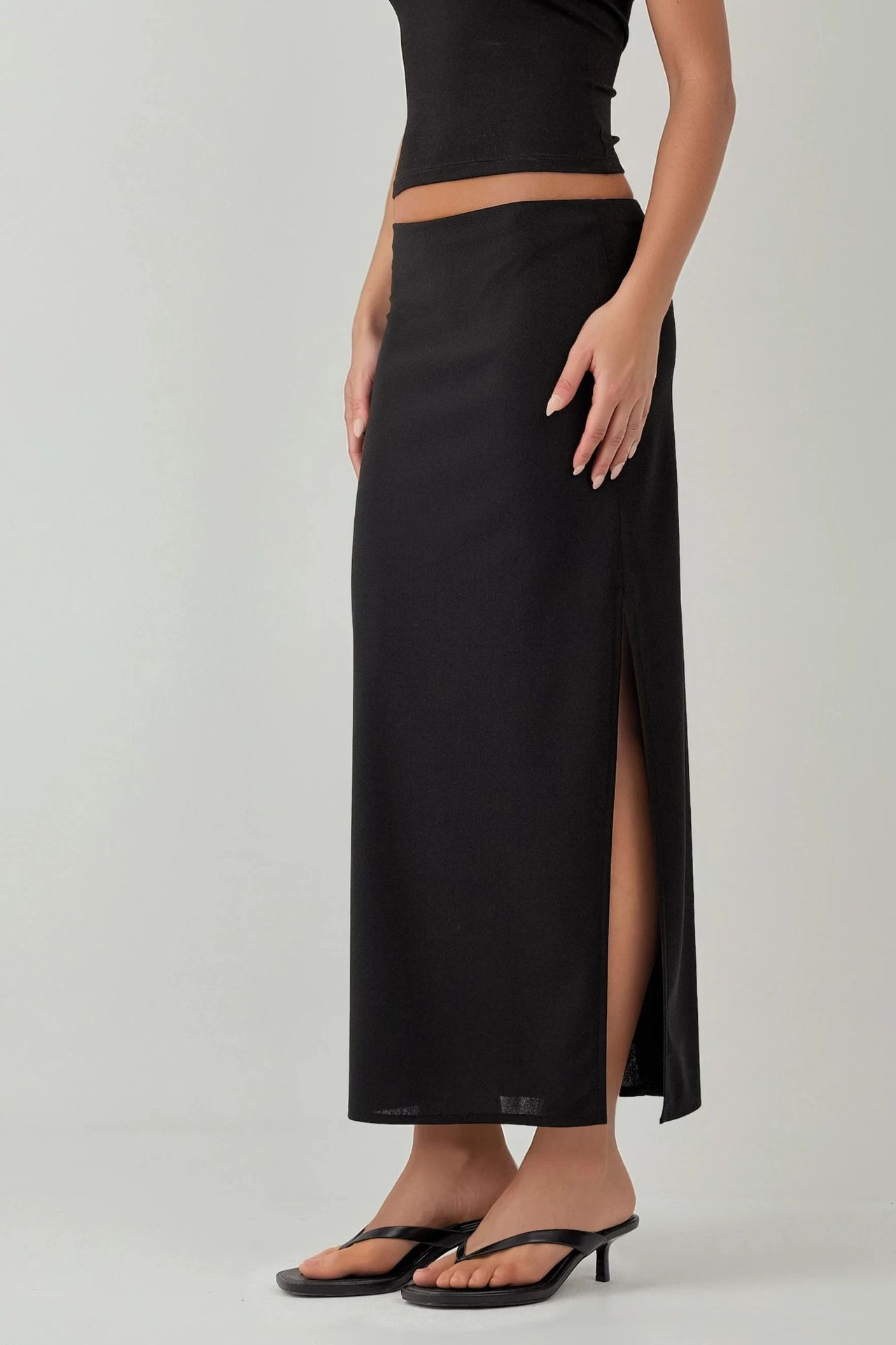 Low Waist Maxi Skirt 2