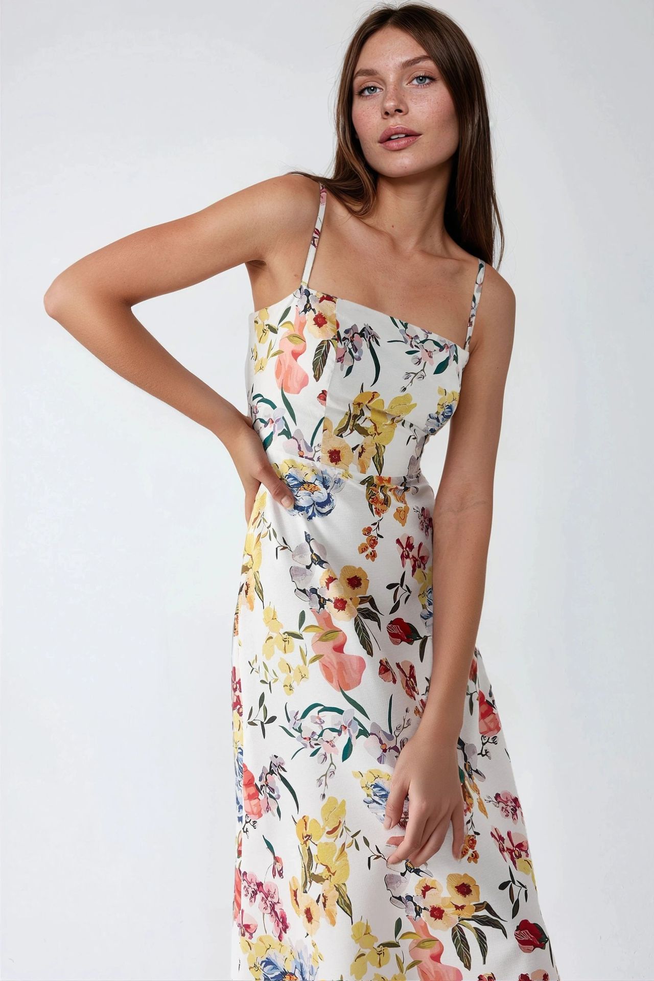 Printed Midi Dress