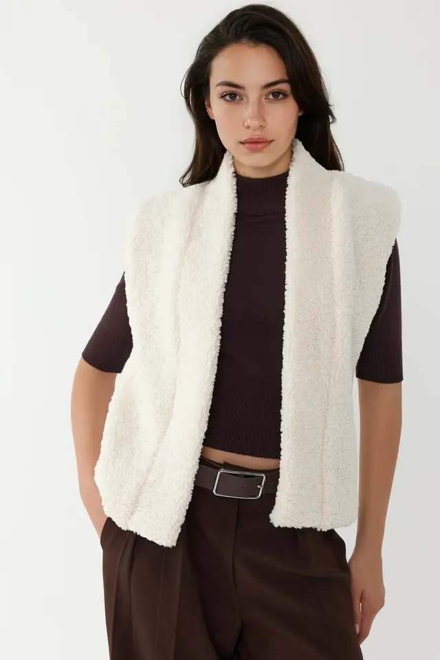 Plush Sleeveless Vest