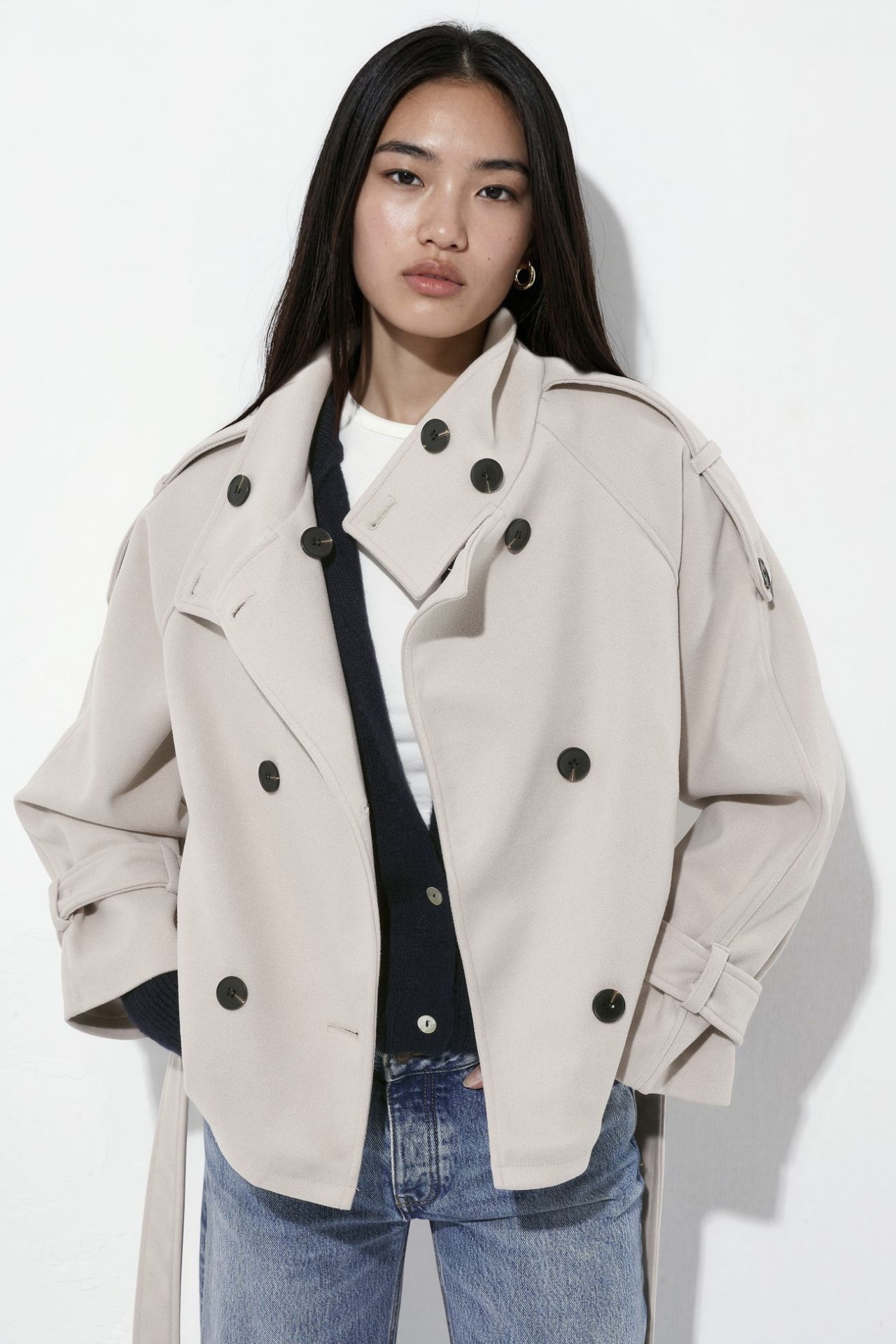 Stand Collar Trench Jacket 2