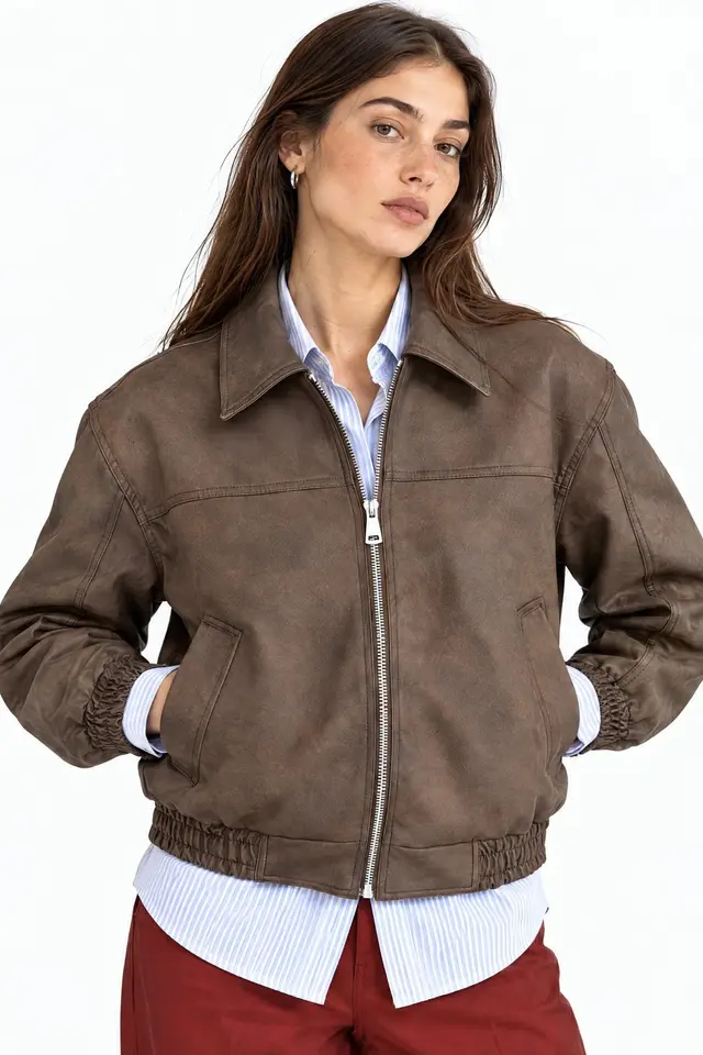 Faux Leather Jacket