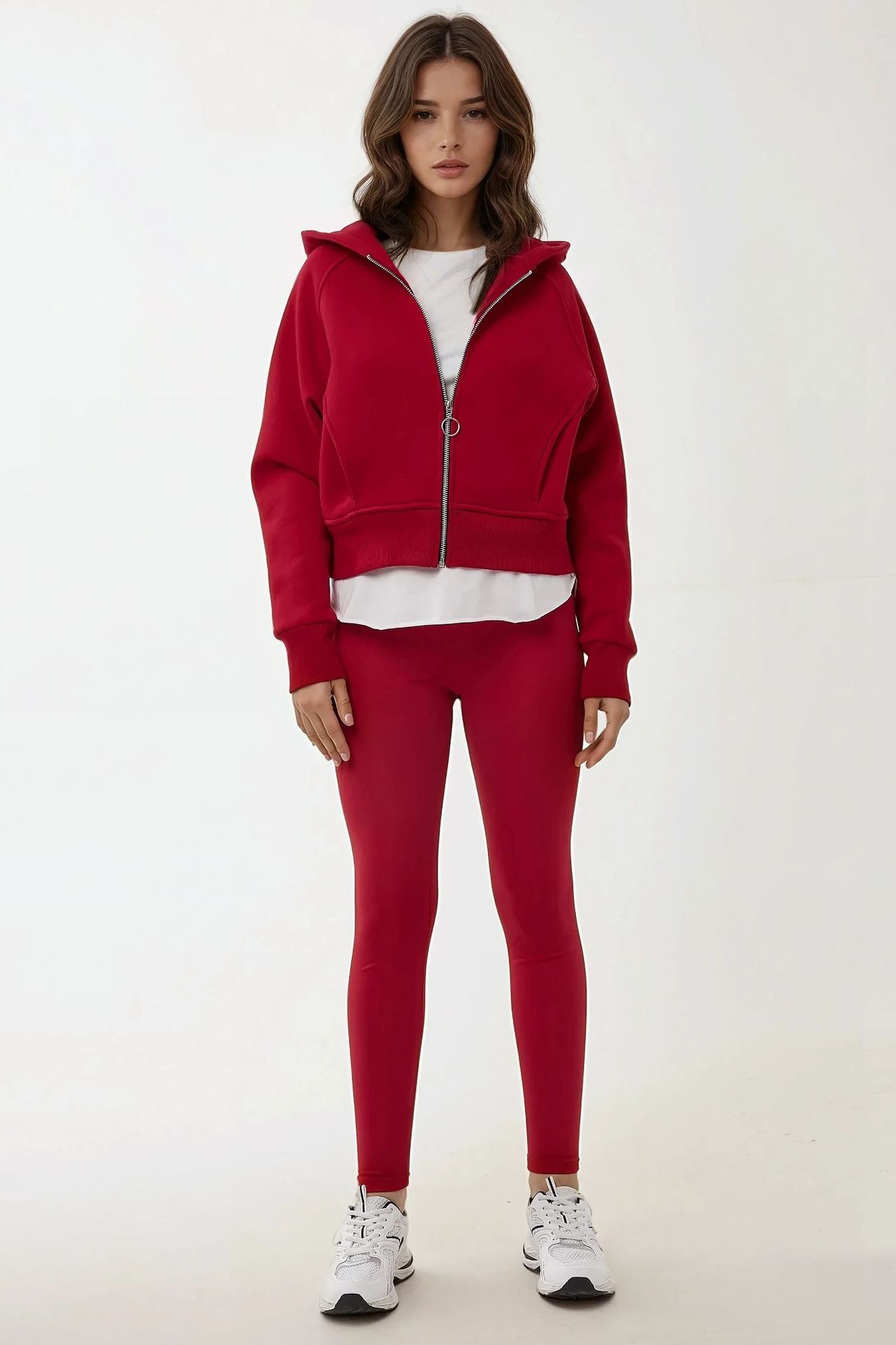 Relaxed Fit Zippered Hoodie