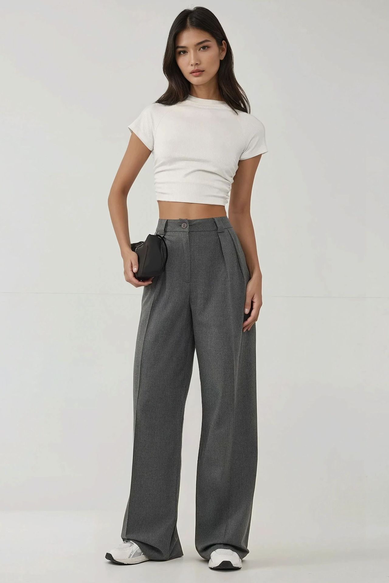 High Waist Palazzo Wide Leg Pants