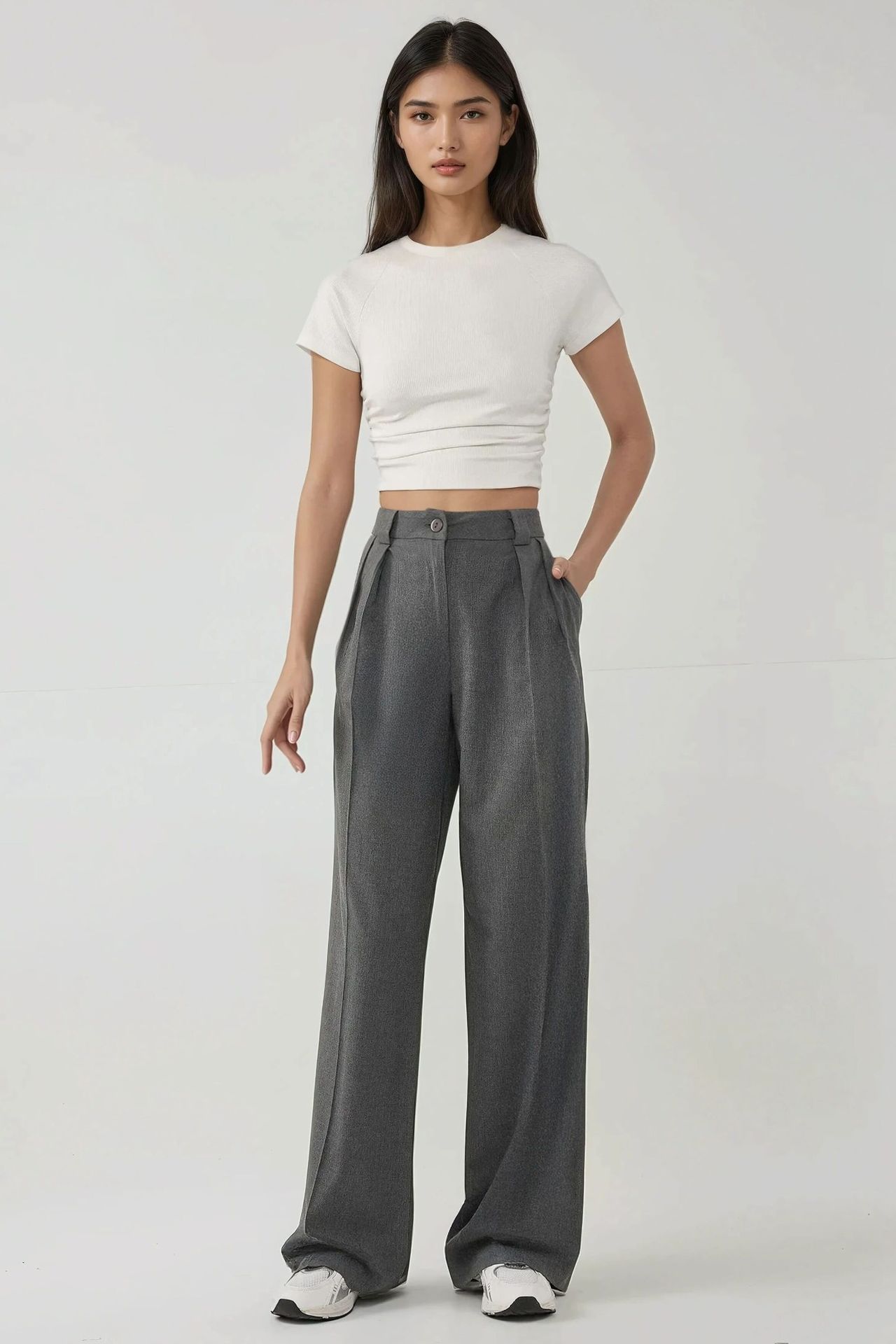 High Waist Palazzo Wide Leg Pants
