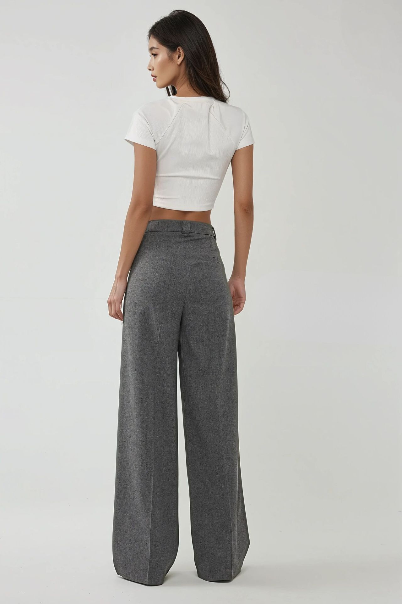 High Waist Palazzo Wide Leg Pants