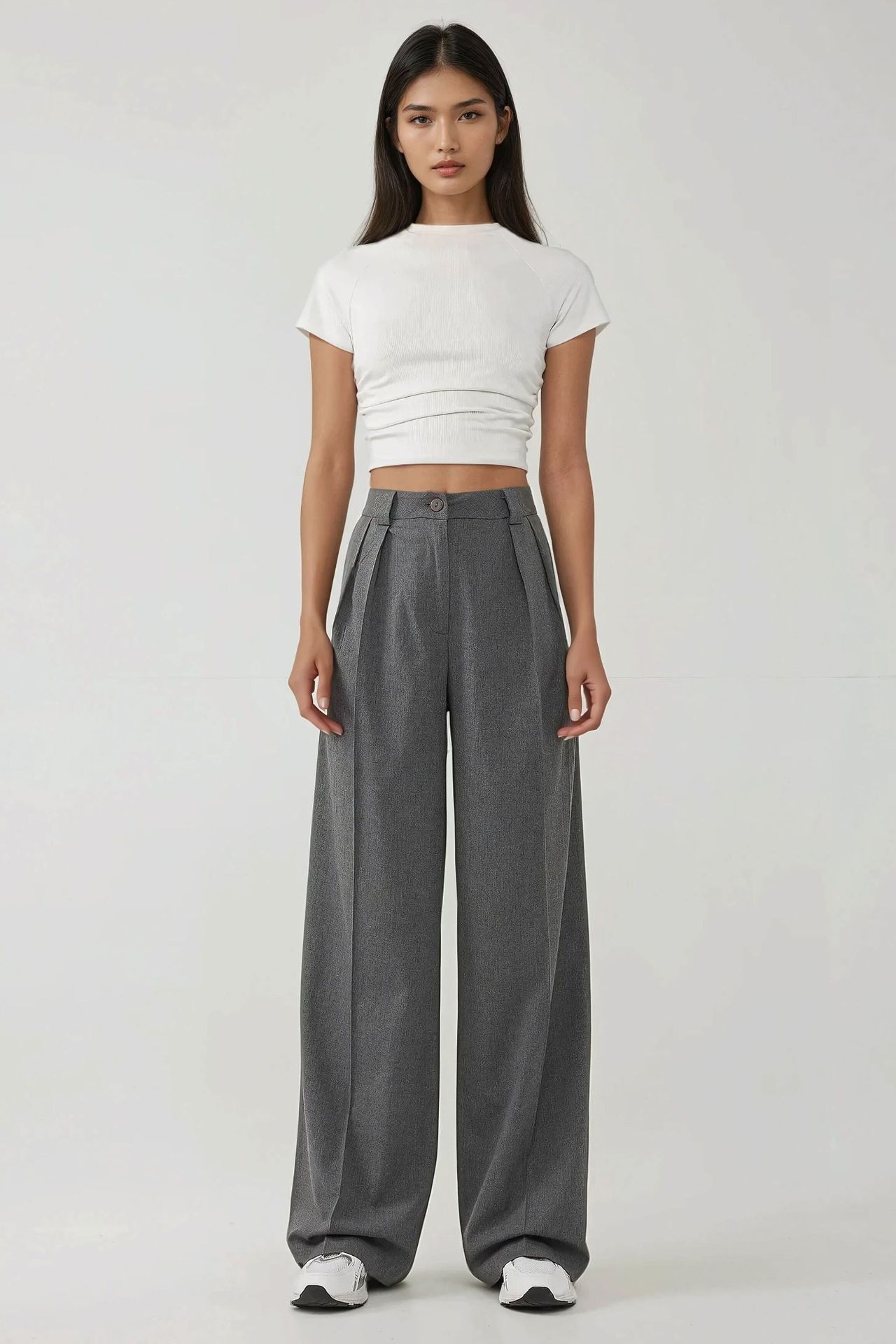 High Waist Palazzo Wide Leg Pants