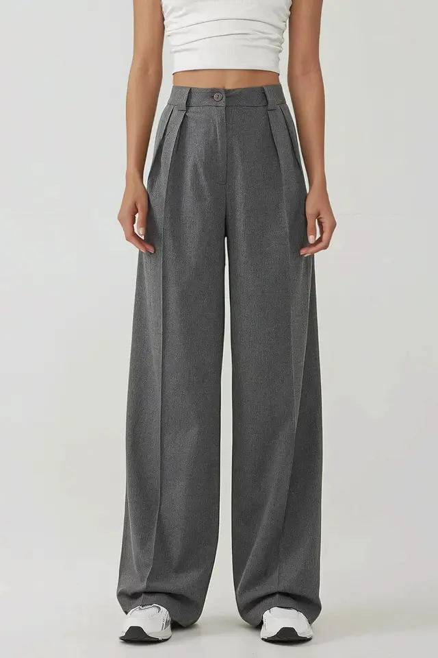 High Waist Palazzo Wide Leg Pants