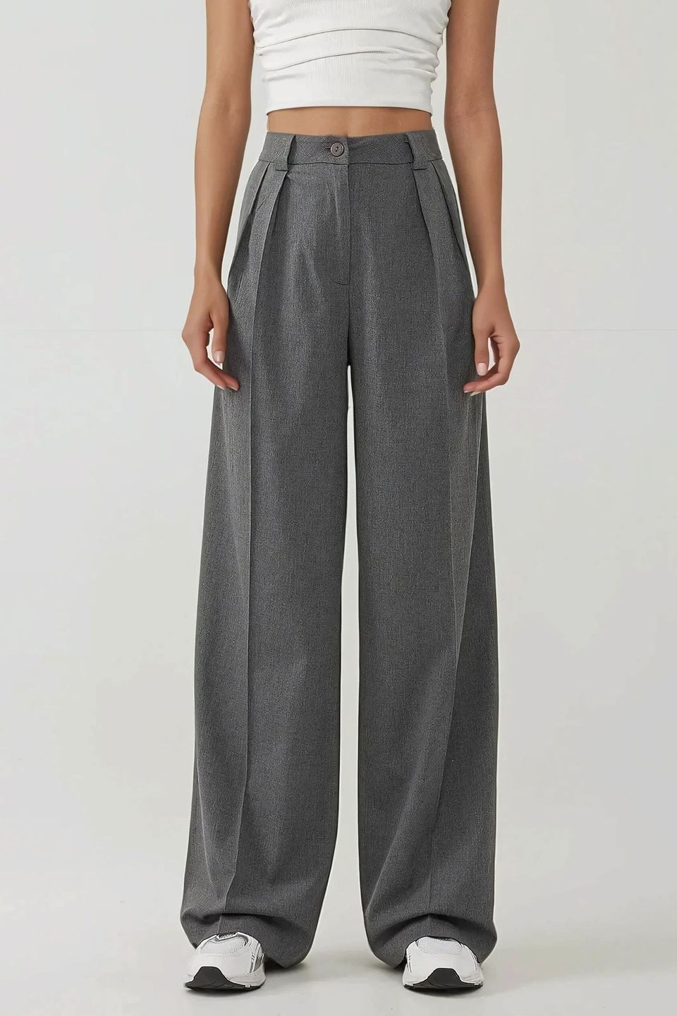 High Waist Palazzo Wide Leg Pants