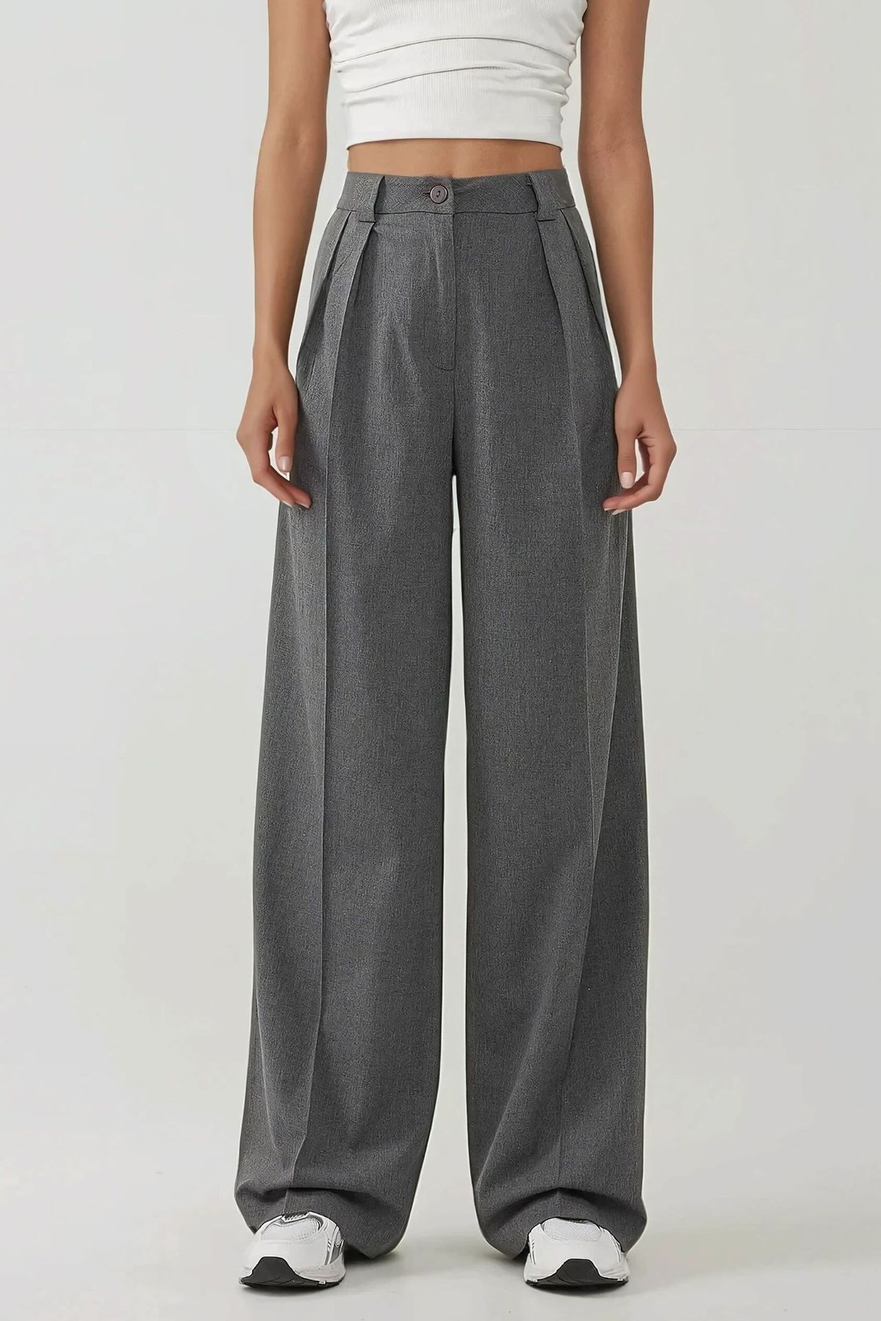 High Waist Palazzo Wide Leg Pants