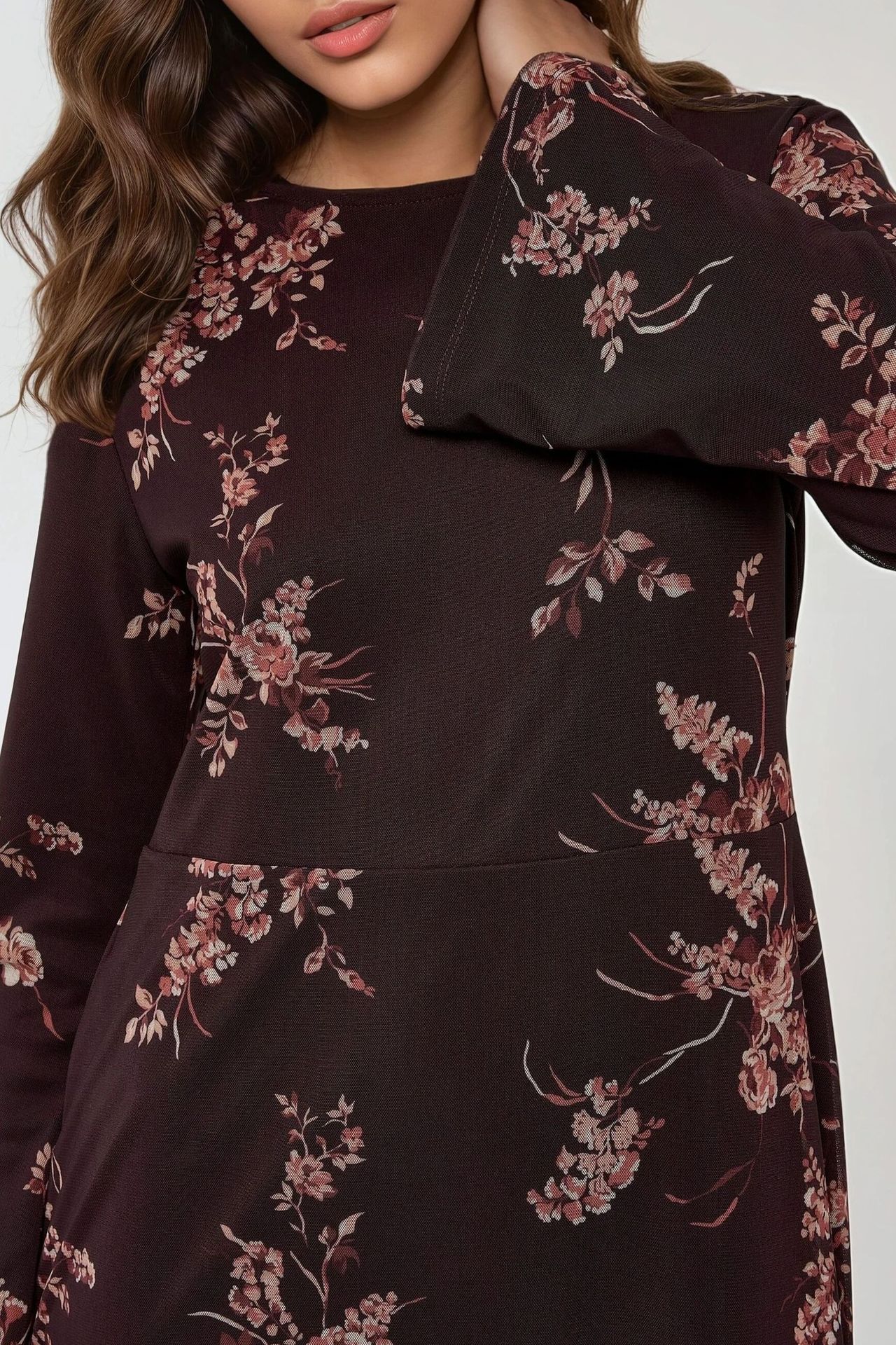 Floral Printed Modest Dress