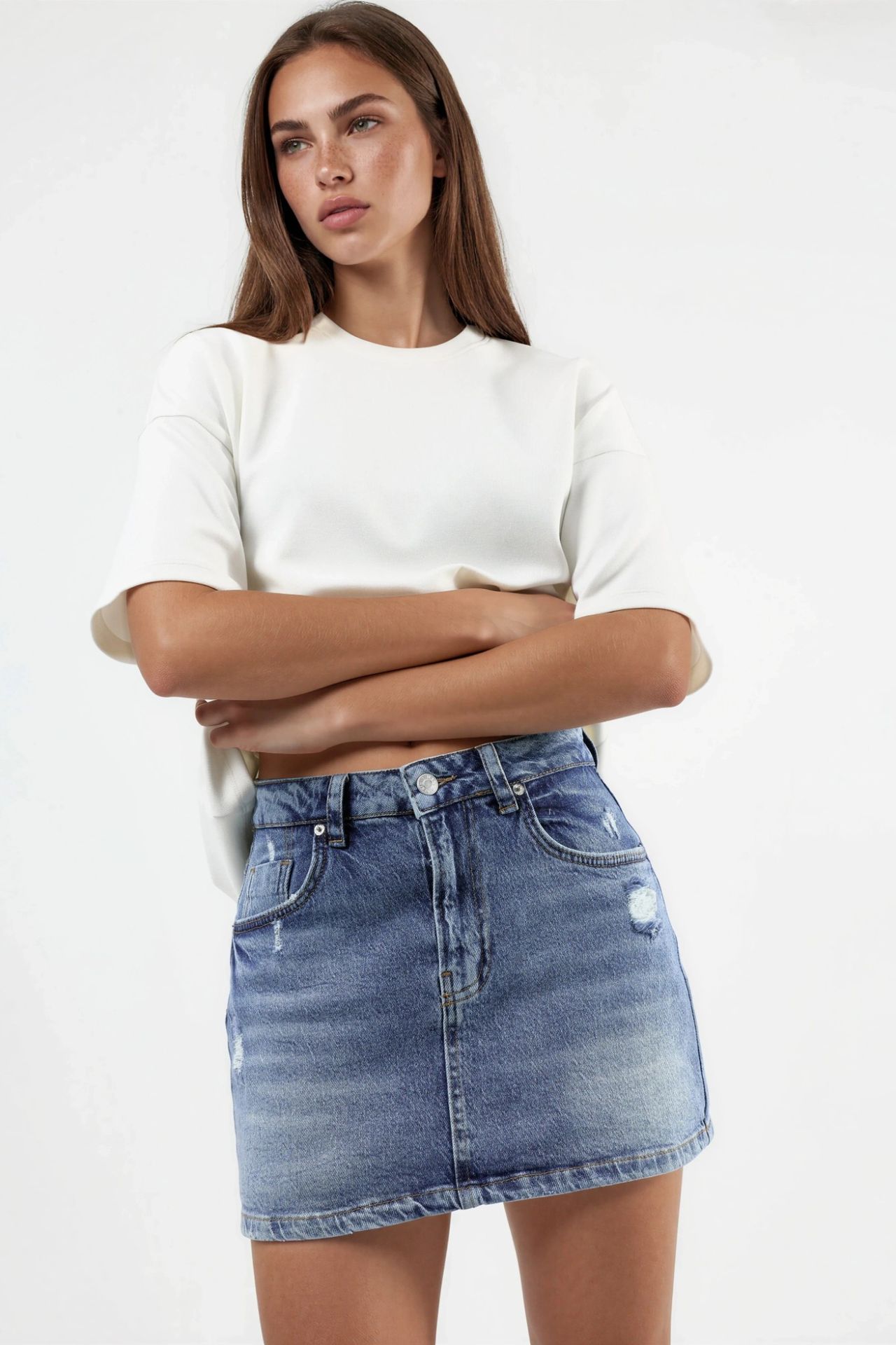 Denim Skort 2