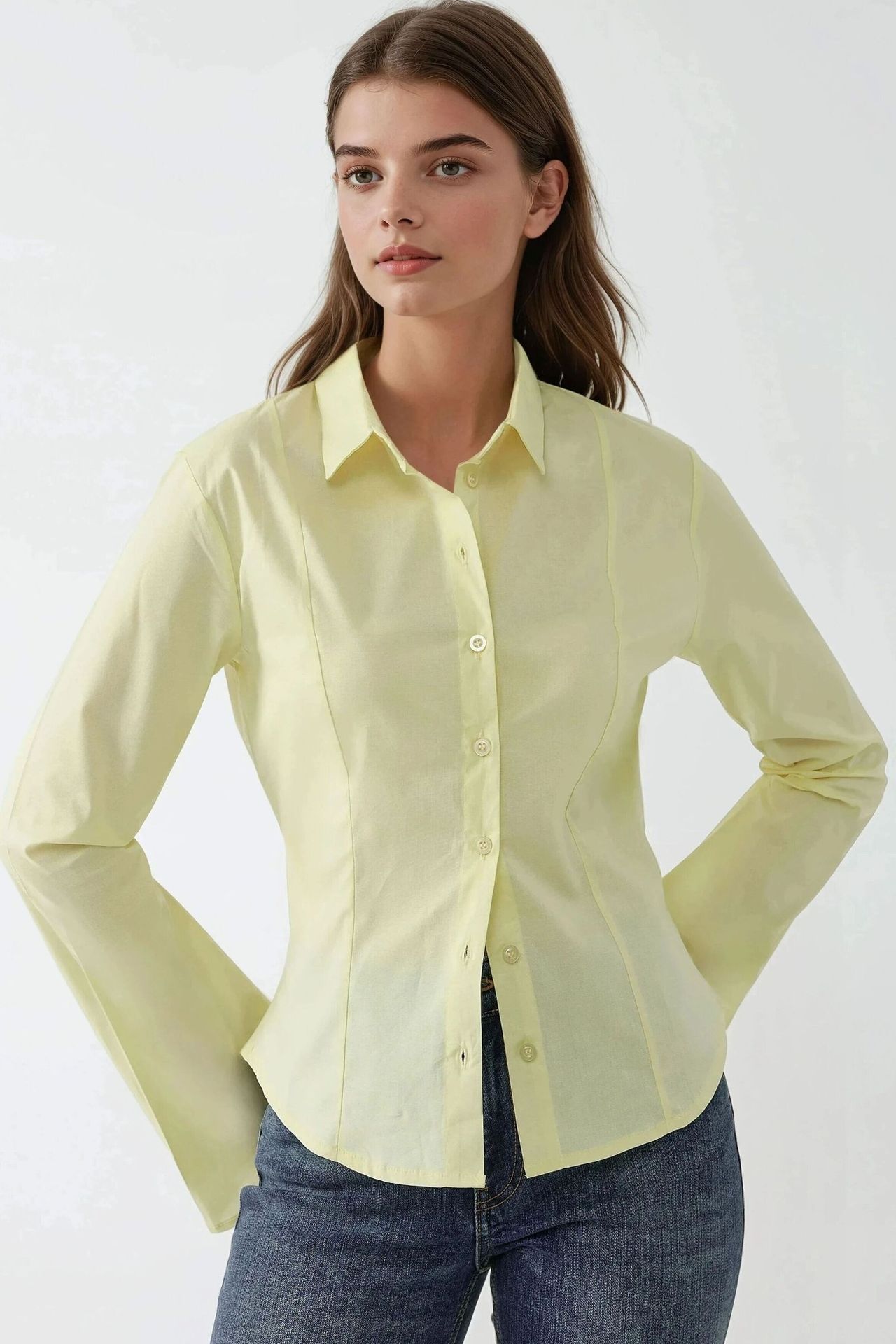 Fitted Long Sleeve Shirt 